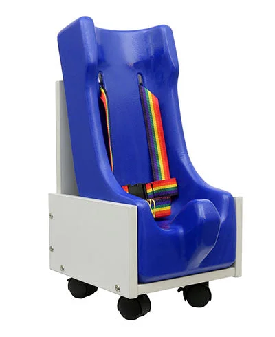 Skillbuilders 2-piece mobile floor sitter with wood base, medium – 30-1171