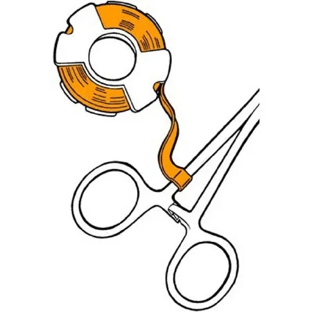 Sklar Barkley Blank Label Tape Multipurpose Label Without Legend Orange 1/4 Inch – 96-1866