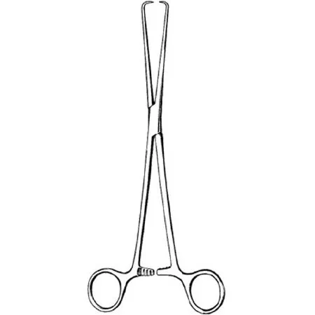 Sklar Merit Tenaculum Forceps Schroeder 9-1/2 Inch Physician Grade Stainless Steel NonSterile Ratchet Lock Finger Ring Handle Straight Pointed 1 X 1 Prongs w/Flat Tips – 98-386
