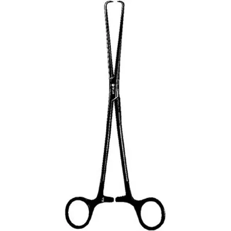 Sklar Sklar Black Laser Surgery Tenaculum Forceps Schroeder-Braun 10 Inch Premium OR Grade Coated Stainless Steel NonSterile Ratchet Lock Finger Ring Handle Straight 1 X 1 Prongs w/Flat Tips – 90-2325