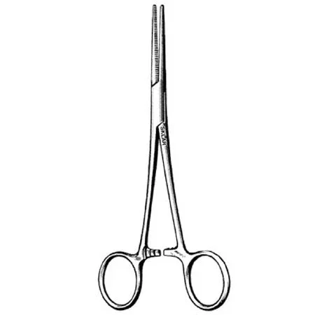 Sklar Sklar Hemostatic Forceps Coller 5-1/2 Inch Surgical Grade Stainless Steel NonSterile Ratchet Lock Finger Ring Handle Straight – 17-3455