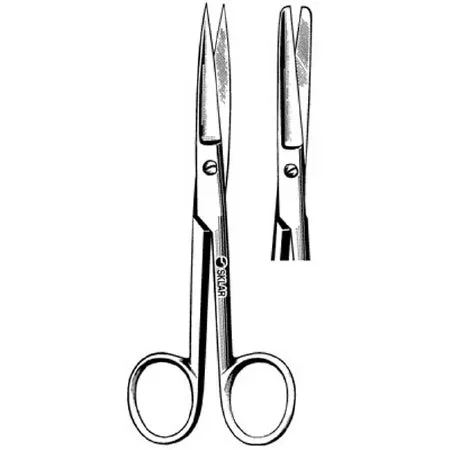 Sklar Sklar Operating Scissors 5-1/2 Inch Length OR Grade Stainless Steel Finger Ring Handle Blunt/Blunt – 15-1055