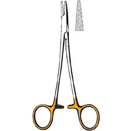 Sklar Sklar TC Needle Holder 6 Inch Straight Serrated Tip Finger Ring Handle – 21-8075