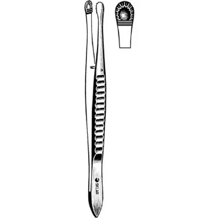 Sklar Sklar Tissue Forceps Russian 10 Inch Surgical Grade Stainless Steel NonSterile NonLocking Thumb Handle Straight Blunt Tips – 19-2310