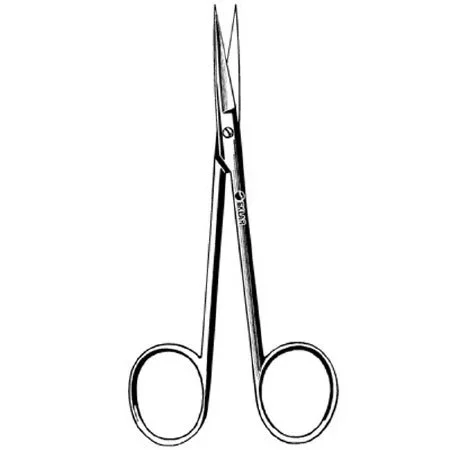 Sklar SklarLite Iris Scissors Sklarlite 3-1/2 Inch Length OR Grade Stainless Steel Finger Ring Handle Straight Sharp/Sharp – 23-1148