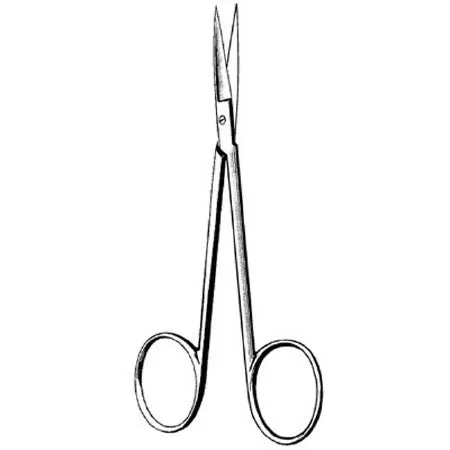 Sklar Surgi-OR Iris Scissors 4-1/2 Inch Length Office Grade Stainless Steel NonSterile Finger Ring Handle Straight Sharp/Sharp – 95-104