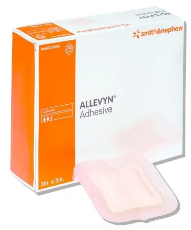 Smith & Nephew Allevyn Foam Dressing 5 X 5 Inch Square Adhesive with Border Sterile – 66020044