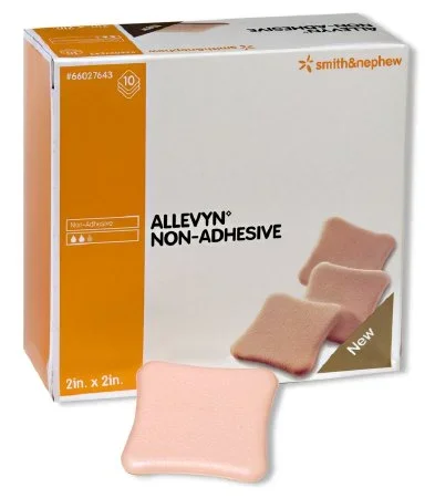 Smith & Nephew Allevyn Foam Dressing 6 X 6 Inch Square Non-Adhesive without Border Sterile – 66020093