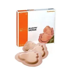 Smith & Nephew Allevyn™ Life Foam Dressing, Sacrum, Sterile, 17.2cm x 17.5cm, with 12.4cm x 8.5cm Pad, Small