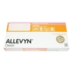 Smith & Nephew Silicone Foam Dressing Allevyn Gentle Border 4 X 10 Inch Rectangle Silicone Gel Adhesive with Border Sterile, 60/CS