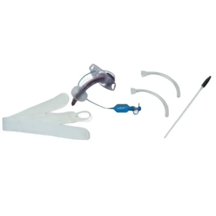 Smiths Medical ASD, Inc. BLUselect Tracheostomy Tube with Wedge and Decan Cap, Cuffed, Fenestrated, Size 7.0