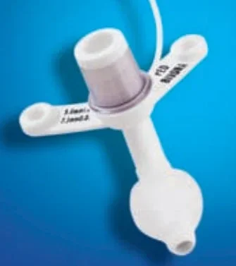 Smiths Medical Bivona Aire-Cuf Tracheostomy Tube V Neck Flange Size 3.5 Cuffed – 65P035