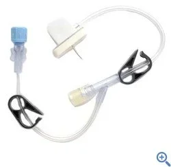 Smiths Medical Gripper Huber Infusion Set 22 Gauge 3/4 Inch 8 Inch Tubing Needless Y-site – 21-2939-24