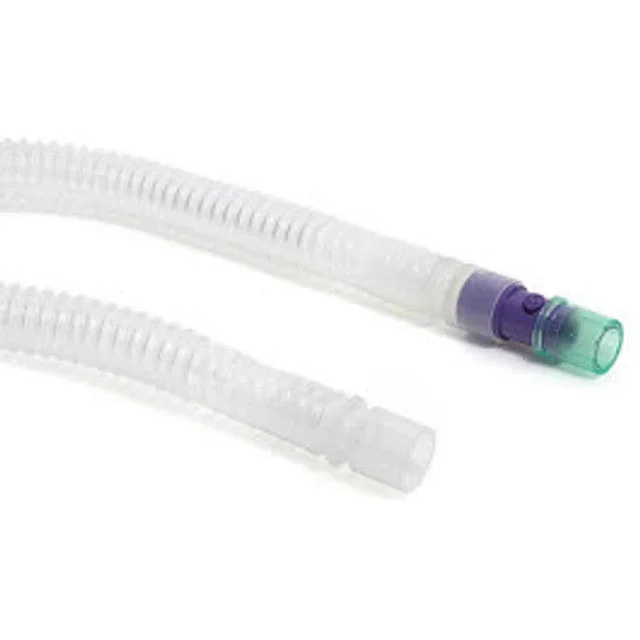 Smoothbore Breathing System with Monitoring Line and Exhalation Valve, Single Limb, 22mm, 1.8m