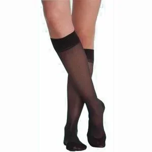 Soft Opaque, Calf, 20-30 mmHg, Small, Short, Women’s Closed Toe, Black