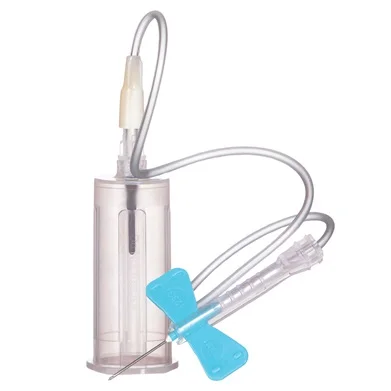 Sol-Care Safety blood Collection Needle w/pre-attached holder 21g x 3/4 200/cs