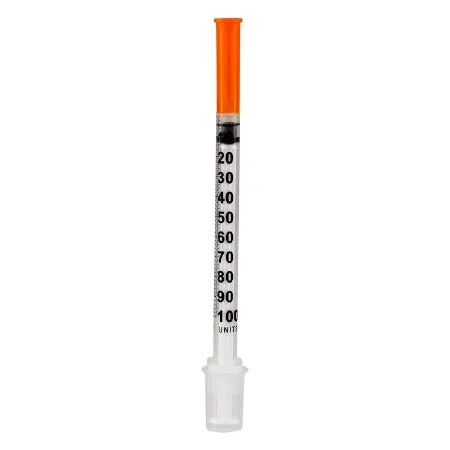 Sol-Millennium Medical SYRINGE, INSULIN 1ML 28GX1/2″ W/FIXED NDL (100/BX10BX/CS) – 1612812B