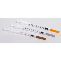 Sol-Millennium Medical Tuberculin Syringe with Needle Sol-Care 1 mL 26 Gauge 3/8 Inch Attached Needle Retractable Needle
