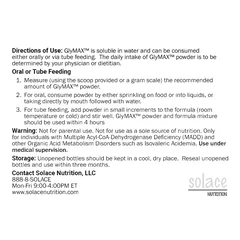 Solace Nutrition Metabolic Oral Supplement GlyMAX Unflavored 225 Gram Jar Powder, 1/ EA - Image 2