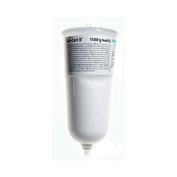 Solcart B Bicarbonate Cartridge 1100 grams for use with the Dialog+ Hemodialysis System, 8/CS