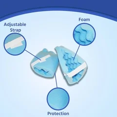 Span America Heel Protector One Size Fits Most Blue, 20 EA/CS - Image 2