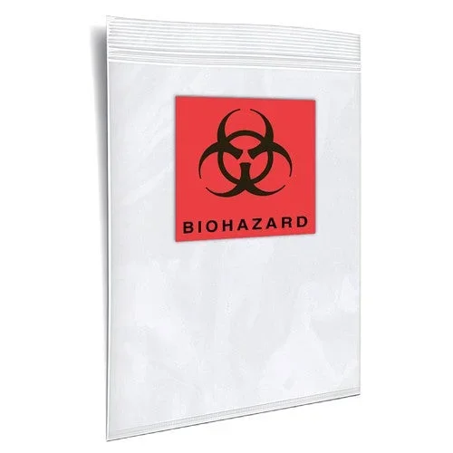 Specimen Transport Bag – 100 Clear Reclosable Bags