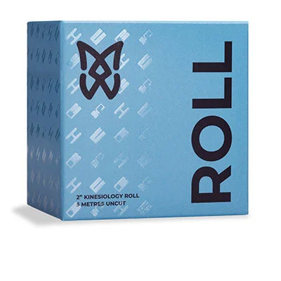 SpiderTech Kinesiology Tape, Standard Size Roll, 2″ x 16.4′, Blue, Each – 25-3752