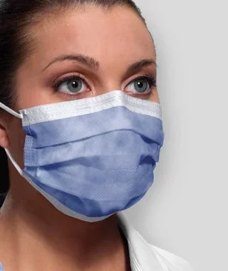 SPS Medical Supply Isofluid Procedure Mask Pleated Earloops One Size Fits Most Blue – GCIBL