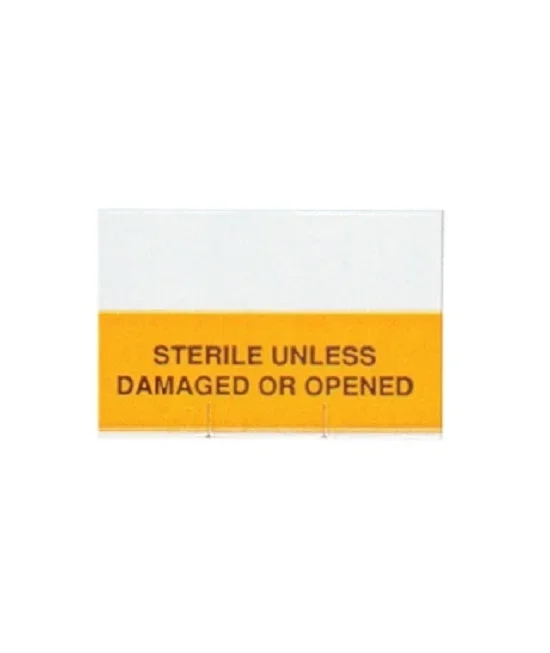 SPS Medical Supply Pre-Printed Label Advisory Label Sterile Unless Damaged Or Opened Yellow – SUD-010-Y
