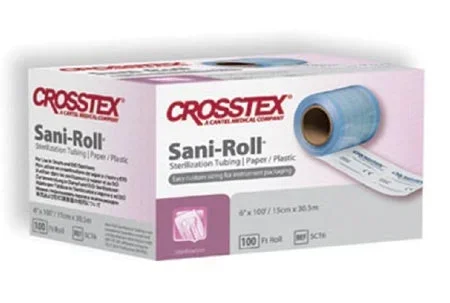 SPS Medical Supply Sani-Roll Sterilization Roll EO Gas / Steam 4 Inch X 200 Meter Transparent / Blue Self Seal Paper / Film – SCT4200
