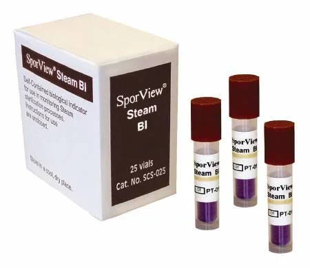 SPS Medical Supply SporView Sterilization Biological Indicator Vial Steam – SCS-025