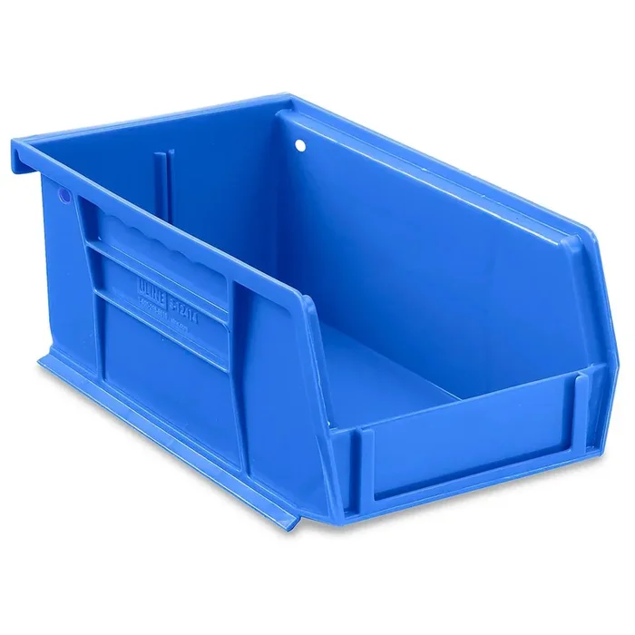 Stackable Plastic Bin Blue 7-1/2″x3″x4″ Uline