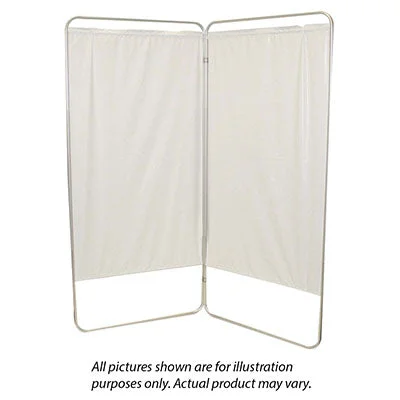 Standard 4-Panel Privacy Screen with casters – Yellow 4 mil vinyl, 62″ W x 68″ H extended, 19″ W x 68″ H x3.25″ D folded – 65-0111Y