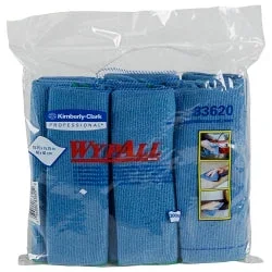 Standard Textile Cleaning Cloth Blue NonSterile Microfiber 16 X 16 Inch Reusable – 90016130