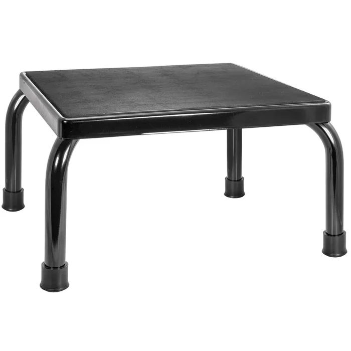 Step Stool 1 Step Powder Coated Steel Frame 8-3/4 Inch Step Height