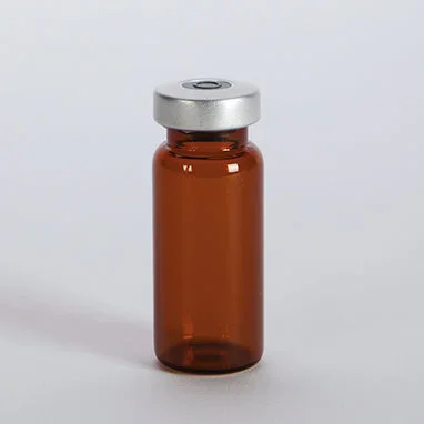 Sterile Empty Vials, Amber, 10mL-25 Per Pack