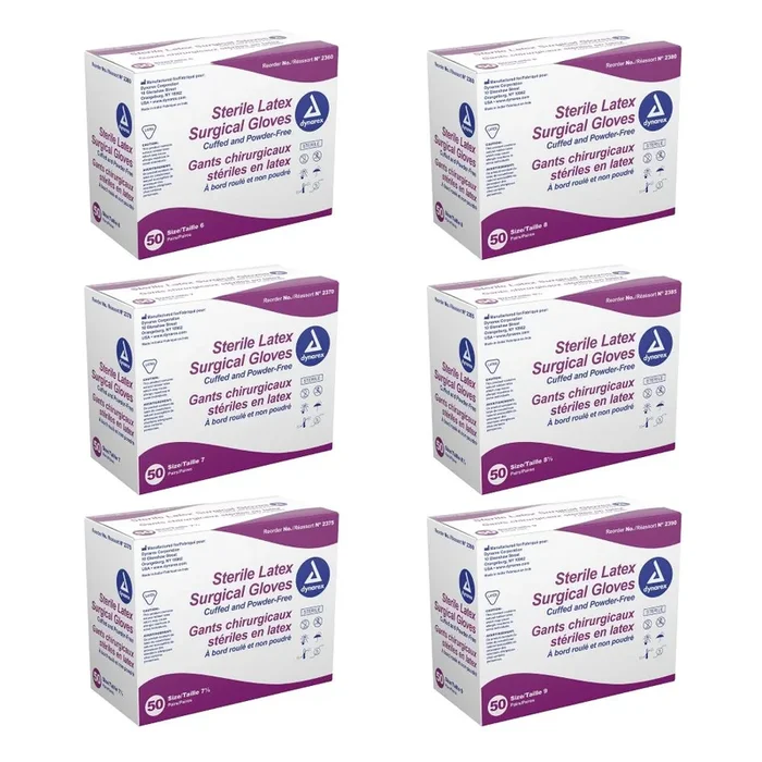 Sterile Latex Surgical Glove- Powder-Free, Size 9.0
