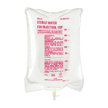 Sterile Water for Injection, USP 2,000 mL, 6/Case