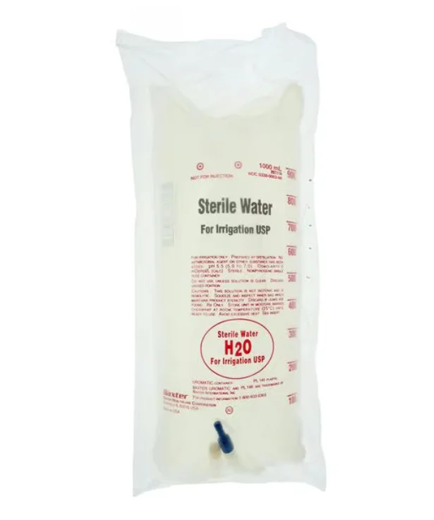 Sterile Water for Irrigation, USP, 1000 mL UROMATIC Plastic Container, 14/CASE