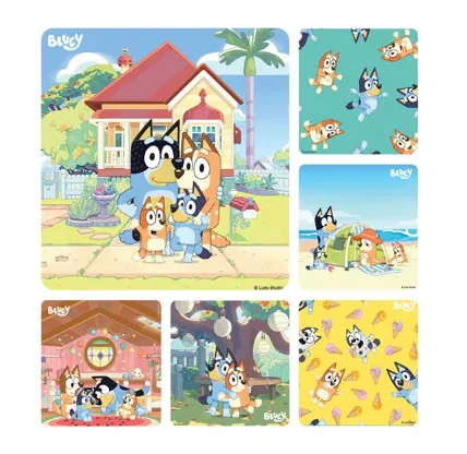 Stickers 2.5 in x 2.5 in Bluey 100/Rl
