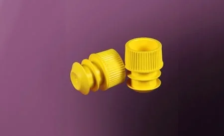 Stockwell Scientific Tube Closure LDPE Flanged Plug Cap Yellow 12 mm For 12 mm Test Tubes NonSterile – 8559Y