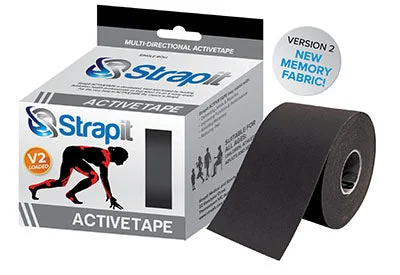 Strapit Activetape V2 with Memory Fabric, 3 in x 5.5 yds, Black – 24-0271BLK