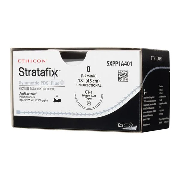 Stratafix Symmetric PDS Plus Suture 0 18″ PDO/Trclsn Mnflmnt CT1 Vio 12/Bx