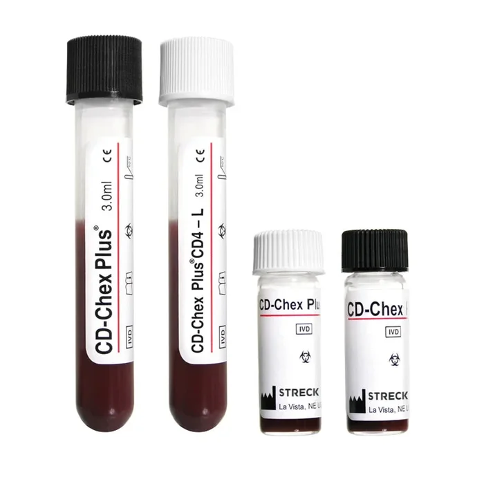 Streck Laboratories CD-Chex Plus Immunophenotyping Control Positive / CD4 Low / Normal Level 4 X 2.5 mL – 213341