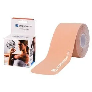 StrengthTape Kinesiology Tape 5M Precut Roll, Beige, 16’4″ L x 2″ W
