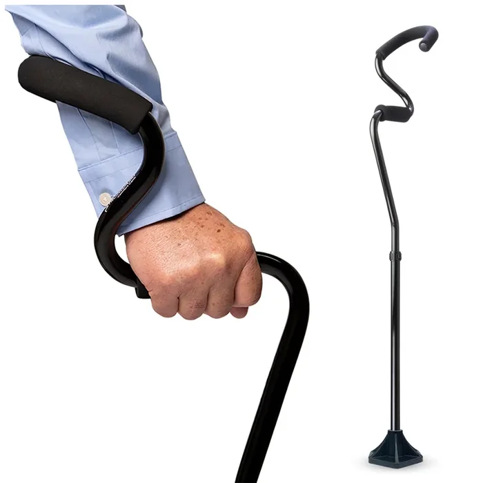 StrongArm Walking Cane – Self Standing Base and Forearm Support