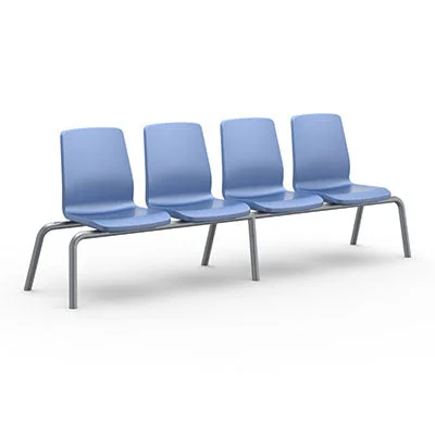 Structured Seating 1 Seat No Arms, Glides, Blue Grey – 15-4930