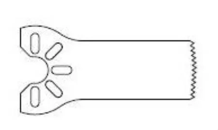 Stryker Precision Thin Saw Blade Sagittal 9 Cutting Edge X 31 Cutting Depth X 0.38 Material Thk mm Medium, Radial Edge, Fine Tooth – 2296003125