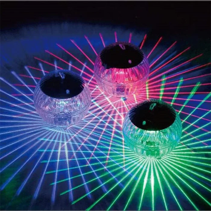 Submersible LED Solar Floating Light Waterproof Swimming Pool Lamp Color Changing Garden Decoration Lawn Lights For Fountain Fish Tank Pond