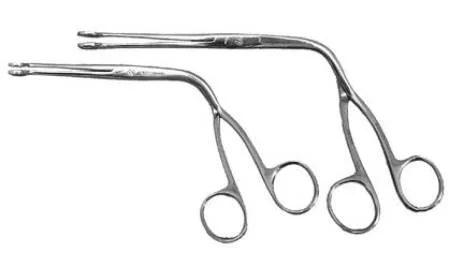 Sun Med Forceps Magill Adult Stainless Steel Finger Ring Handle Straight Open Tip – 9-3016-03